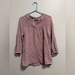 C&C California Waffle Knit Long Sleeve Top